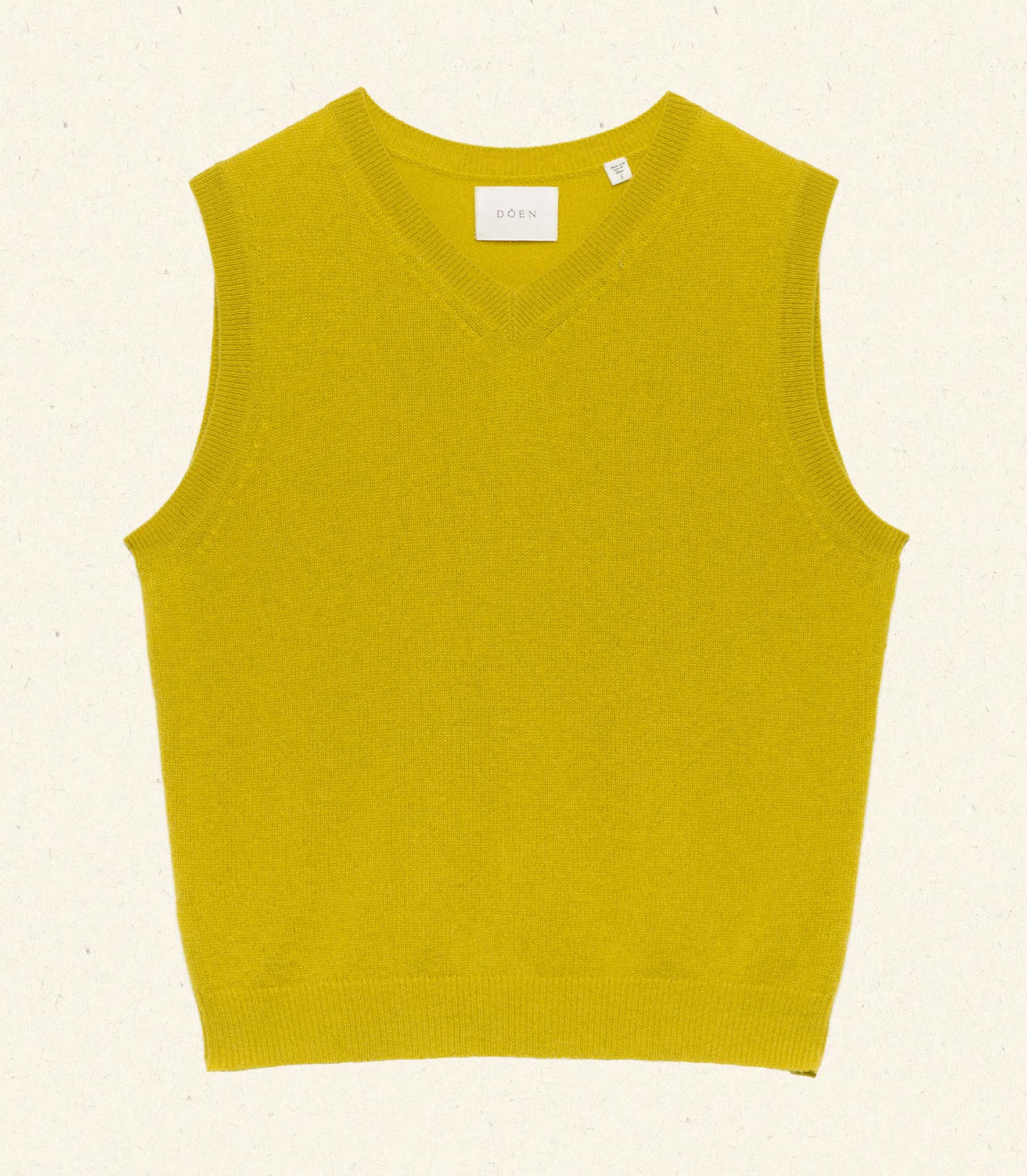 DAMIA CASHMERE VEST -- ANTIQUE MOSS